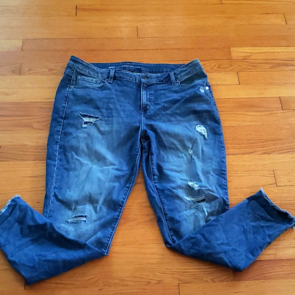 Women's Lane Bryant Distressed Skinny Jeans